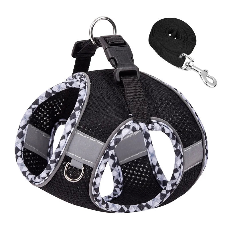 Adjustable Dog Harness and Leash Set