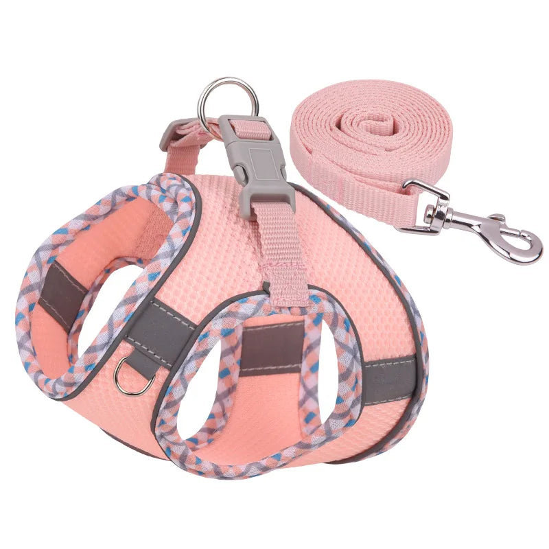 Adjustable Dog Harness and Leash Set