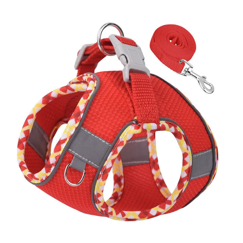 Adjustable Dog Harness and Leash Set