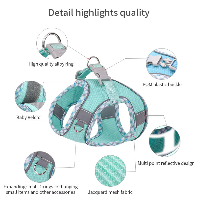 Adjustable Dog Harness and Leash Set